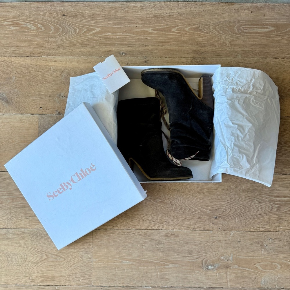 See By Chloe Suede Bootie Sz. 38